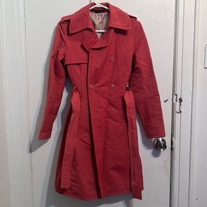 Express design studio, women raincoat, peach color XS